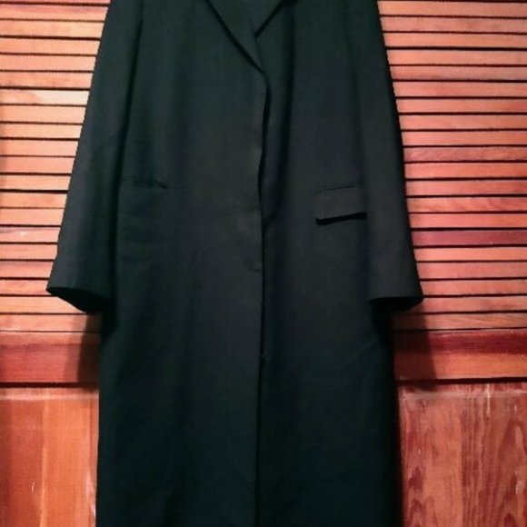 Black long trench blazer - Picture 3 of 4